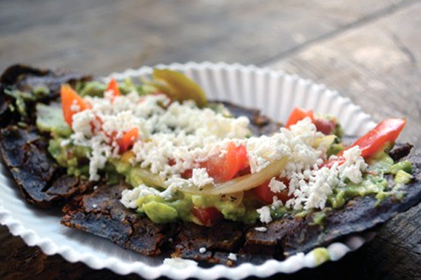 Mexican Tlacoyo with Fava Beans
